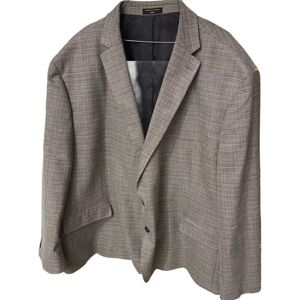 Shaquille O’Neal XLG Men’s Gray Sport Coat Blazer Sz 58 S EXCELLENT